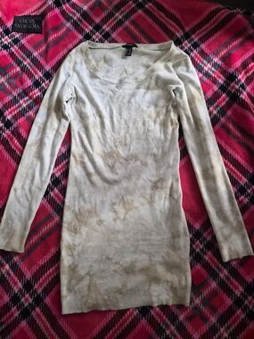 Forever 21 Tie Dye Ribbed Scoop Neck Dress